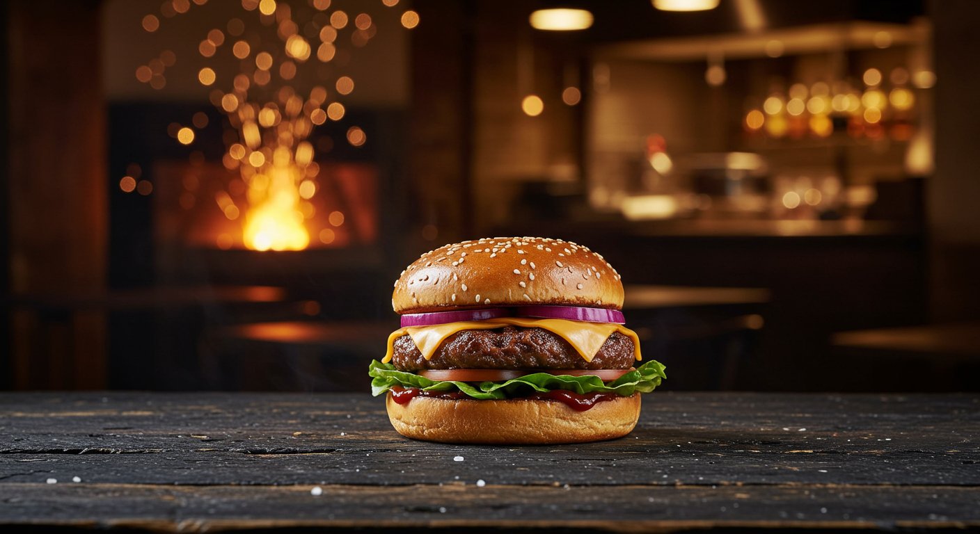 THE ANCHORのハンバーガー